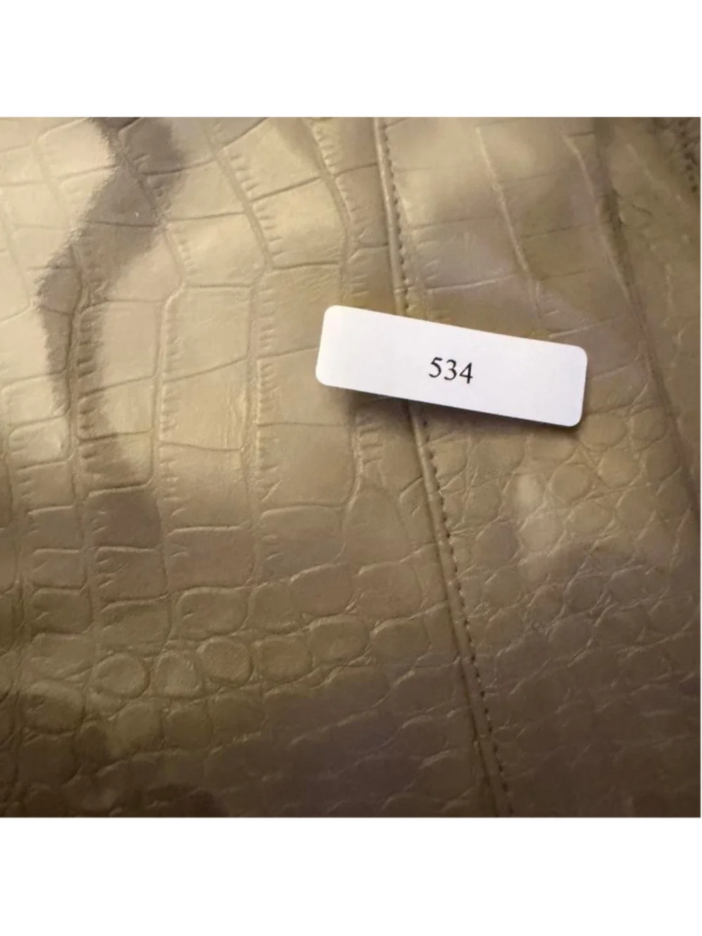 Croc embossed faux leather mini skirt